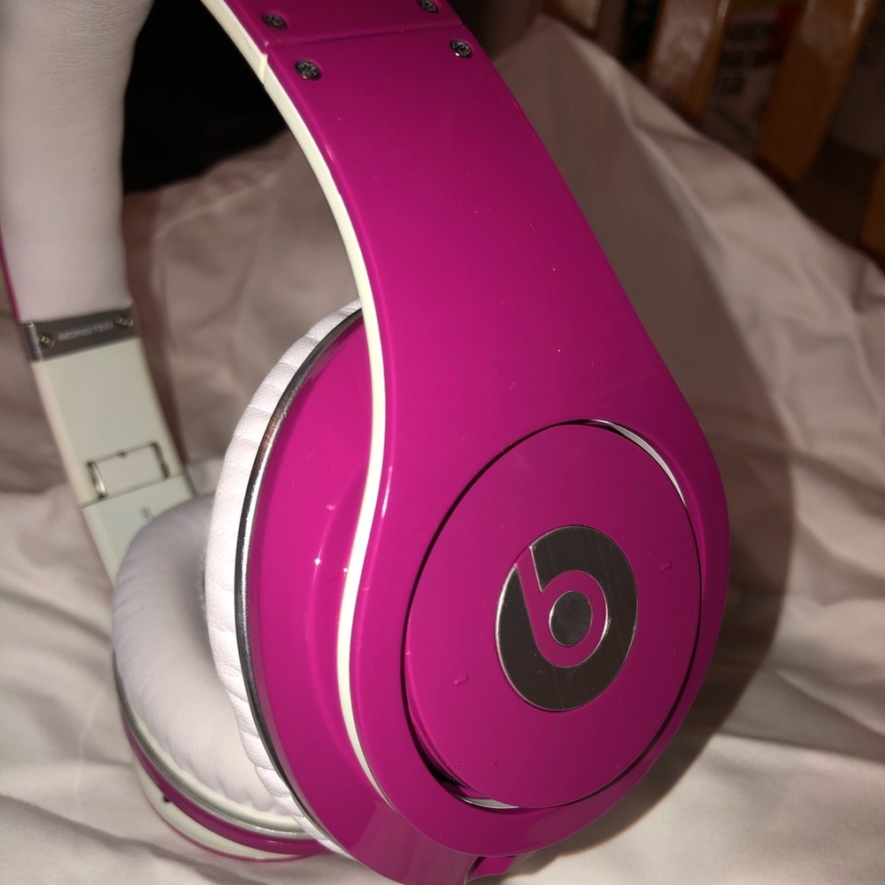 Pink Beats Studio Headphones Wired